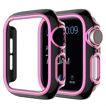 For Apple Watch Series 1/2/3 42 mm Dual Color PC Elektroplettering Watch Case Anti-dråpe halvt beskyttelsesdeksel