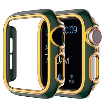 For Apple Watch Series 1/2/3 38 mm tofarge galvanisering PC-klokke Halvt etui Anti Scratch