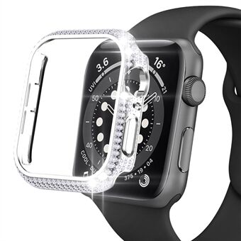 For Apple Watch SE / Series 6/5/4 44 mm stilig Rhinestones Design-veske Uthulet hardt PC-deksel