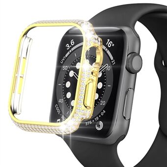 For Apple Watch Series 1/2/3 38 mm Rhinestones Design-veske Støtsikkert uthulet hardt PC-beskyttelsesdeksel