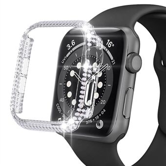 For Apple Watch Series 1/2/3 42 mm Rhinestones Design Scratch, uthulet hardt PC-beskyttelsesdeksel