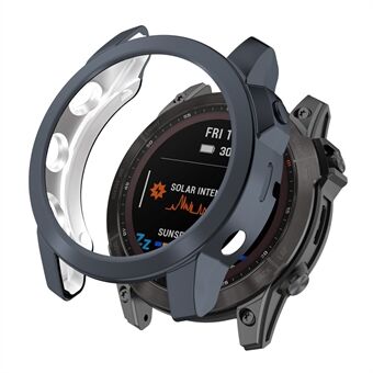 For Garmin Fenix 7/7 Solar/7 Sapphire Solar Hollow Out Watch Case Watch TPU Cover Protector med galvanisering
