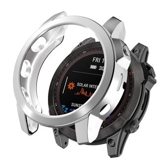 For Garmin Fenix 7/7 Solar / 7 Sapphire Solar Hollow Out Watch Case Watch TPU Cover Protector med galvanisering