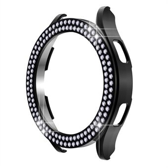 For Samsung Galaxy Watch 5 40 mm Double Rhinestones Decor PC Watch Beskyttelsesveske Halvt deksel