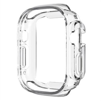 For Apple Watch Ultra 49mm Transparent TPU Watch Case Ramme Anti Scratch Halv Body Cover Protector