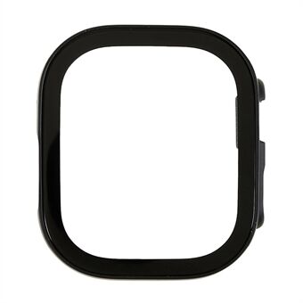 For Apple Watch Ultra 49 mm polert urkasse med silkeutskrift Skjermbeskytter i herdet glass Anti-slipp hardt PC-deksel
