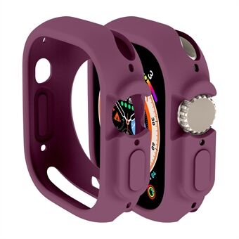 For Apple Watch Ultra 49 mm Candy Color Soft TPU Watch Case Nøyaktige utskjæringer Beskyttende dekselramme