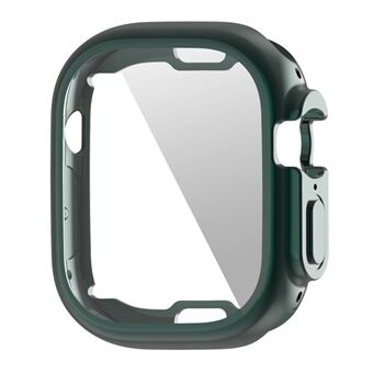 For Apple Watch Ultra 49 mm myk gjennomsiktig TPU All-Around beskyttelsesveske Galvanisering metallfarge rammedeksel
