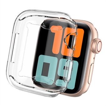 AHASTYLE WA05 2 STK For Apple Watch SE (2022) 44 mm / SE 44 mm / Series 4 / 5 / 6 44 mm HD Transparent TPU Smart Watch Frame Cover Beskyttelsesveske