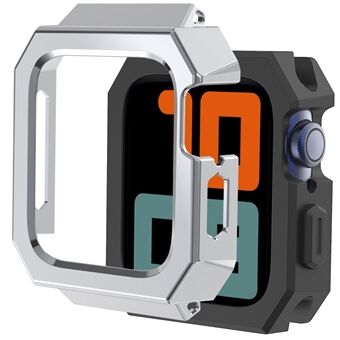 AHASTYLE WA15 Hard Case for Apple Watch Series 6 / 5 / 4 / SE (2022) / SE 44 mm, robust urkassebeskytterdeksel i rustfritt Steel