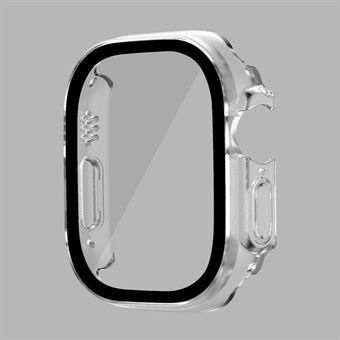 For Apple Watch Ultra 49 mm hardt PC-deksel med skjermbeskytter i herdet glass Vanntett Smart Watch-deksel