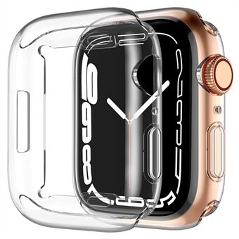 For Apple Watch Series 8 41 mm samlet beskyttelsesveske Gjennomsiktig HD Sensitive Touch TPU Cover Watch Case
