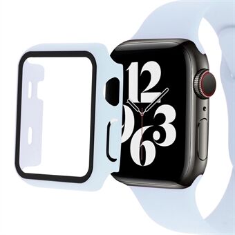 For Apple Watch SE (2022) 40 mm hardt PC-rammedeksel med herdet glass skjermbeskytter overall beskyttelsesveske