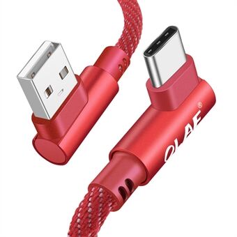 OLAF USB til Type-C 90° rettvinklet albuedesign Rask ladedatakabel 2M