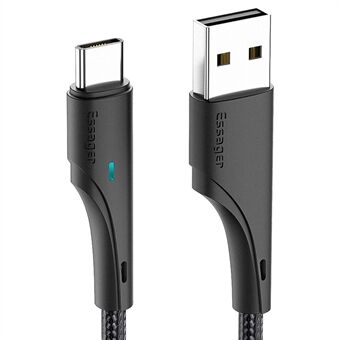ESSAGER 1m nylonflettet USB til Type C-kabel 3A Hurtiglading 480 Mbps overføringsledning