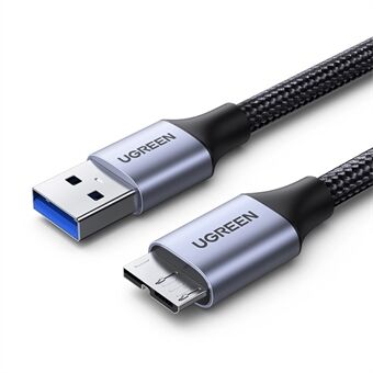 UGREEN 80792 0,5 m USB 3.0 til Micro USB Ladekabel Ladeledning Nylonflettet ekstern harddiskdatakabel