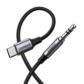 UGREEN USB C til 3,5 mm Audio Aux-kabel Type C til 3,5 mm hodetelefon-hannepluggadapter Stereoledning for bil
