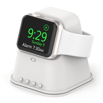 AJGJZJ003 Silikon ladestativ Stand Nattbordsmodus for Apple Watch Series 5/4/3/2/1