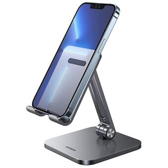 Stand 40392 Sammenleggbart bordtelefonstativ i aluminium Sklisikker justerbar nettbrettholder for iPhone 13 Pro Max / Galaxy S21 S20 / Huawei P30 Pro/ P20 / Redmi Note10