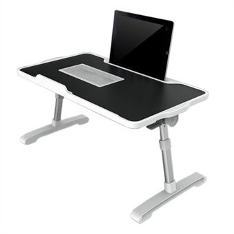 NBT400 Høyde- og vinkeljusterbart bærbart bord til laptop med innebygd kjølevifte, sammenleggbart og egnet for bruk i seng eller sofa.