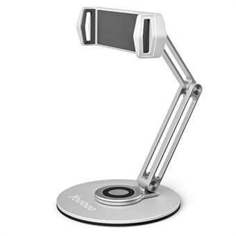 Stand L07 360 grader roterbart anti-skli bordtelefonbrakett Aluminiumslegering sammenleggbart nettbrettstativ