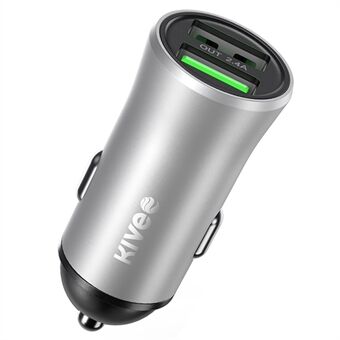 KIVEE KV-UT65 Dual USB Car Charger 2.4A Fast Phone Charger Quick Charging Universal Charger Station for Vehicles