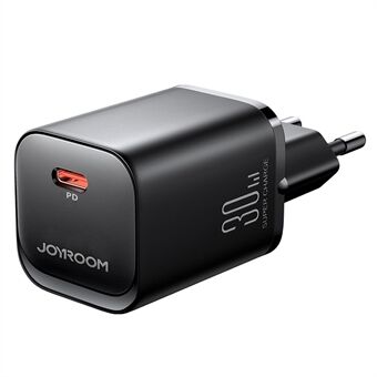 JOYROOM JR-TCF07 Speed Series EU Plug PD 30W Telefon Hurtiglading Plastadapter Enkel Type-C vegglader