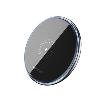 ESSAGER 10W Qi Wireless Phone Charger Mirror Surface Desktop Quick Charge Pad