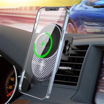 C16 15W magnetisk trådløs lader Bil Air Vent Mount Fast Charging Stand for iPhone 13/12-serien