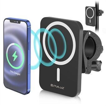 PULUZ PU605B 15W Magnetic Qi Wireless Charger Vlogging Phone Clamp Holder