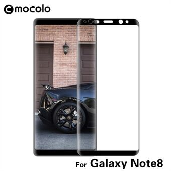 MOCOLO for Samsung Galaxy Note 8 3D buet full dekning skjermbeskytter i herdet glass - svart
