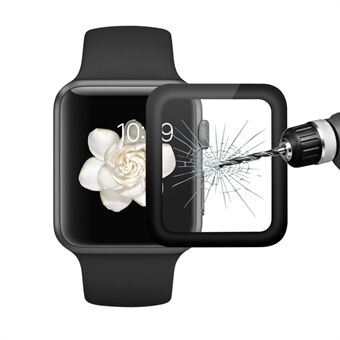 HAT Prince 3D Edge fullskjermbeskyttet herdet glass for Apple Watch Series 2/1 38 mm