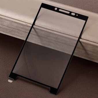 RURIHAI 3D galvanisert Edge 0,26 mm skjermbeskytter i full herdet glass for BlackBerry Key2 - svart