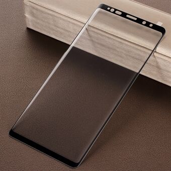 For Samsung Galaxy Note9 9H Arc Edges Silketrykk Skjermbeskytter i full størrelse i full størrelse - Svart