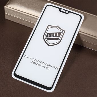 RURIHAI for OnePlus 6 0.26mm 2.5D buet herdet glass skjermbeskyttelsesfilm i full størrelse - svart