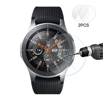 2 stk HAT Prince for Samsung Galaxy Watch 46mm 0.2mm 9H 2.15D skjermbeskyttere i herdet glass