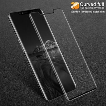 IMAK 3D buet full deksel herdet glass skjermbeskyttelsesfilm til Huawei Mate 20 Pro - svart
