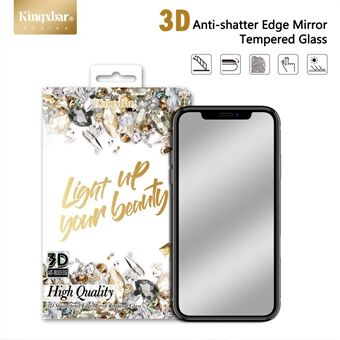 KINGXBAR 3D Anti-knusende Edge Helskjermbeskytter i herdet glass for iPhone (2019) 5,8 tommer / XS / X 5,8 tommer
