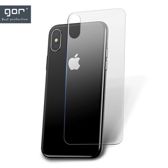 GOR for iPhone XS Max 6,5 tommer 2,5D ryggbeskytter i herdet glass [Anti-eksplosjon]
