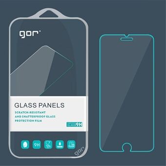 GOR Antirefleks Skjermbeskyttelsesfilm i herdet glass 0,2 mm buekanter for iPhone 8/7 4,7-tommers