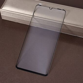 Silketrykk Bøyd skjermbeskytter i herdet glass for Huawei P30 Pro - svart