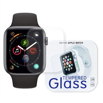 9H fullskjermdekning herdet glassbeskytter for Apple Watch Series 4 44mm