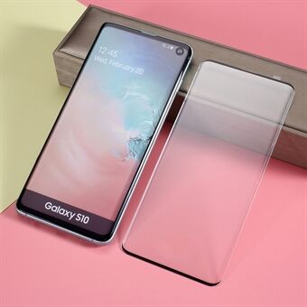 Skjermfilmdeksel i herdet glass i full størrelse for Samsung Galaxy S10 (opplåsing med fingeravtrykk)