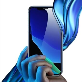 BASEUS for iPhone 11 Pro Max 6,5 tommer (2019) / XS Max 0,3 mm Anti-blue-ray Full-screen buet herdet glass skjermskjold [2 stk / pakke] - Svart