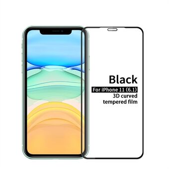 PINWUYO 3D Curved 9H Hardness Tempered Glass Screen Protector for Apple iPhone 11/XR 6.1 inch