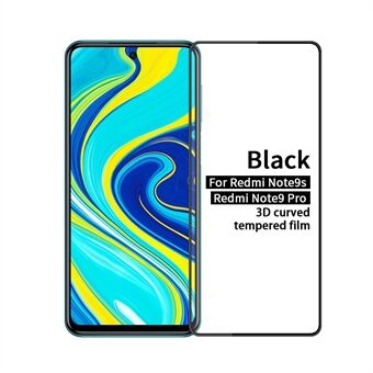 MOFI 3D Curved Anti-explosion Tempered Glass Screen Cover Protector for Xiaomi Redmi Note 9S/Note 9 Pro/Note 9 Pro Max