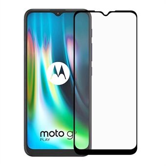 Skjermbeskyttelsesfilm i herdet glass (full lim) for Motorola Moto G9 Play