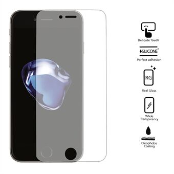 Anti-peep Privacy Skjermbeskytter i Herdet Glass 0.3mm Arc Edge for iPhone 8/7 4.7