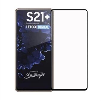 For Samsung Galaxy S21 + 5G Full Glue Full Cover Skjermbeskytter i herdet glass med svarte kanter