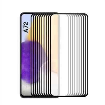 10 stk / sett ENKAY 0,26 mm 9H 2,5D fullskjermdekkende herdet glass skjermbeskytter [Fulllim] for Samsung Galaxy A72 4G / 5G